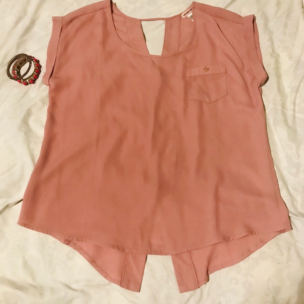 Fiercely Sweet flowy Top medium button up back